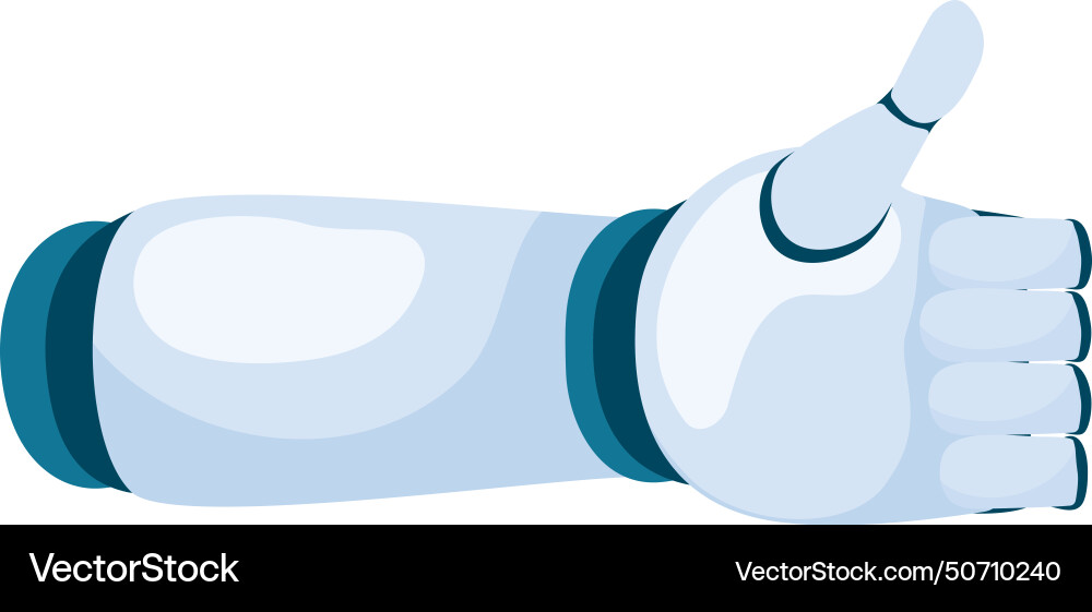 Advanced robotics arm vector image