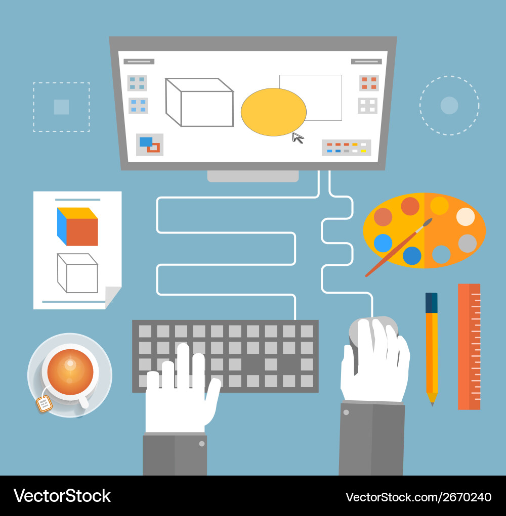 Architecture Software Interface vector image