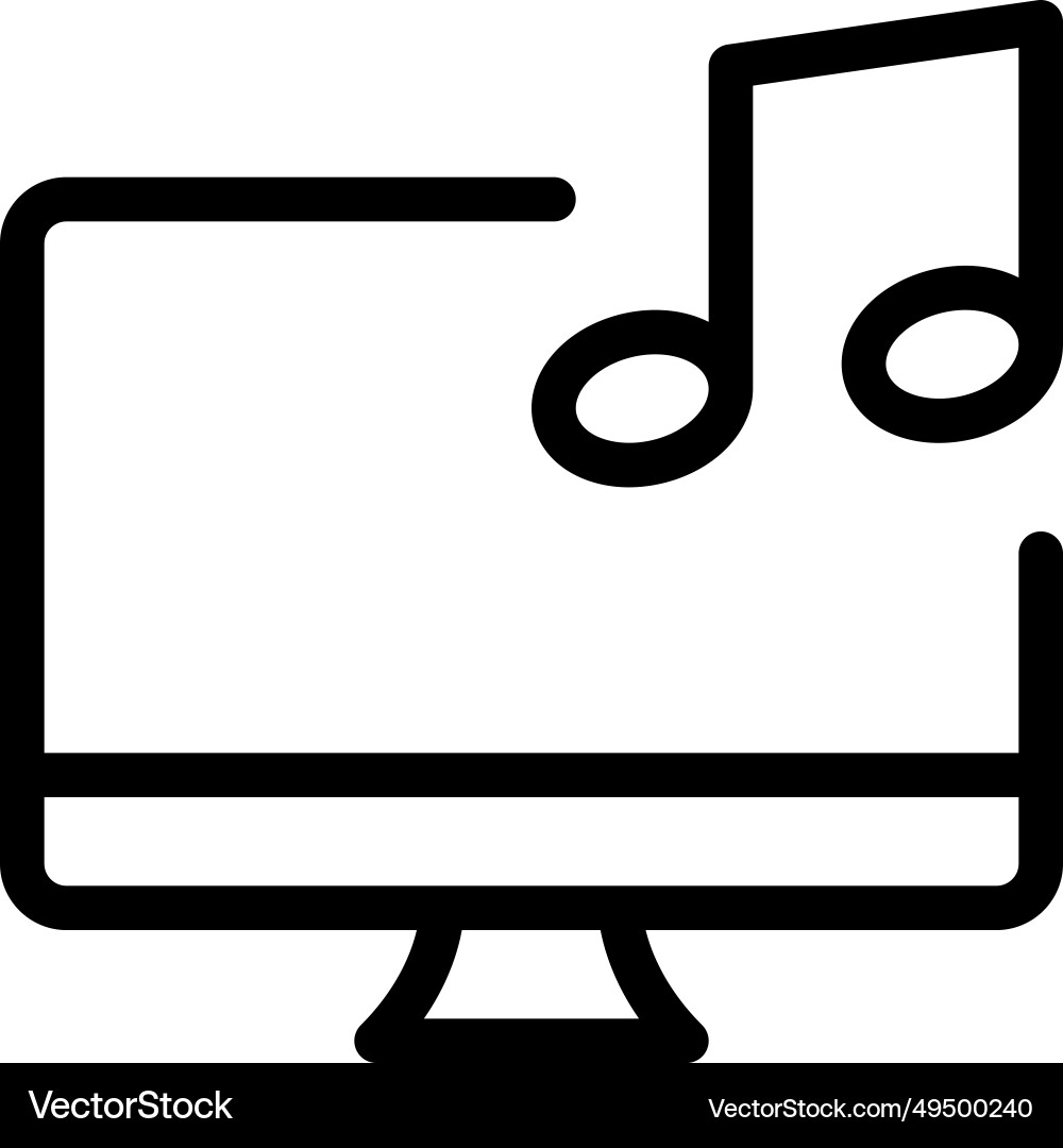 Digital audio feature installed in system Vector Image