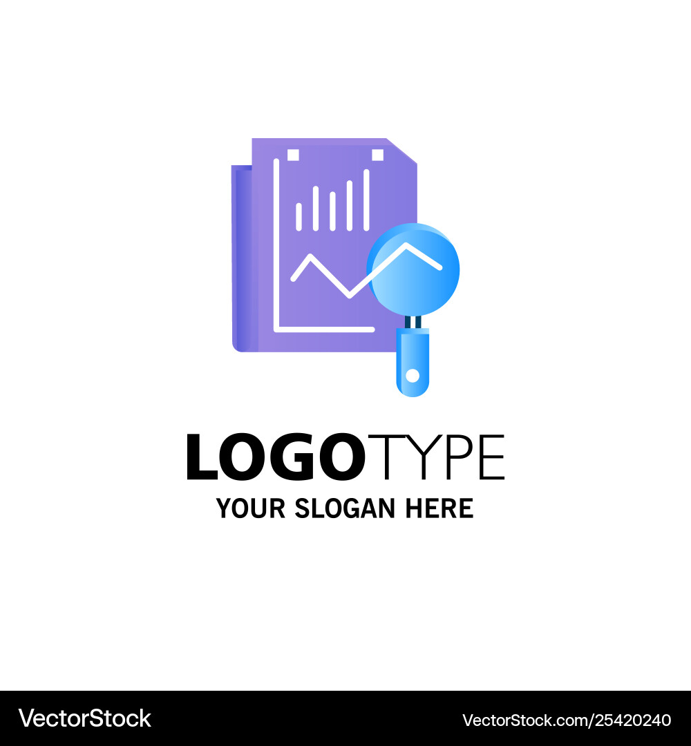 File static search computing business logo File static search computing business logo vector image