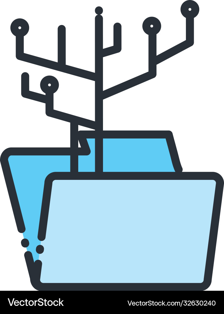 File with circuit line and fill style icon File with circuit line and fill style icon vector image
