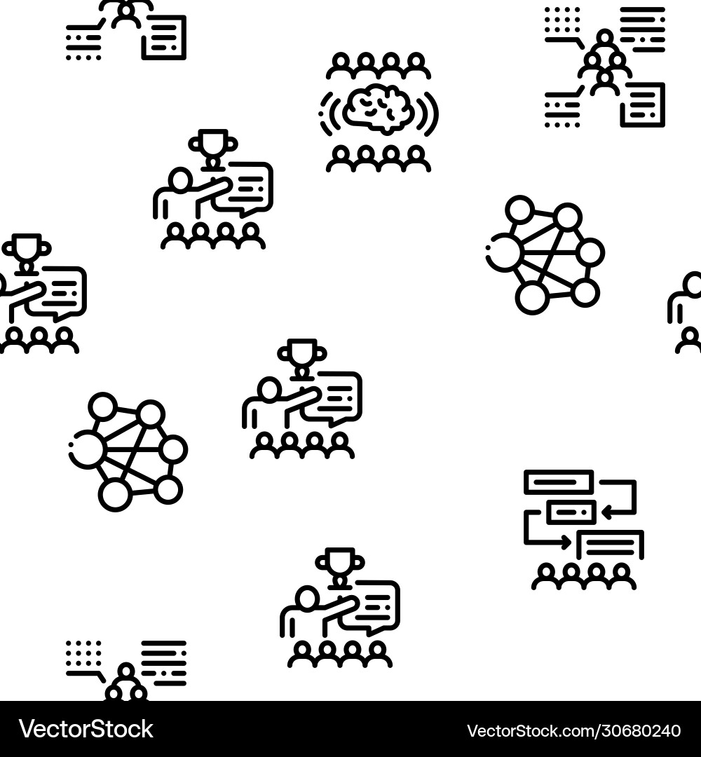 Hackathon development seamless pattern Hackathon development seamless pattern vector image