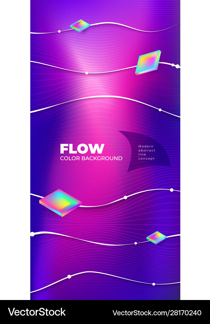Liquid color background design fluid gradient Vector Image