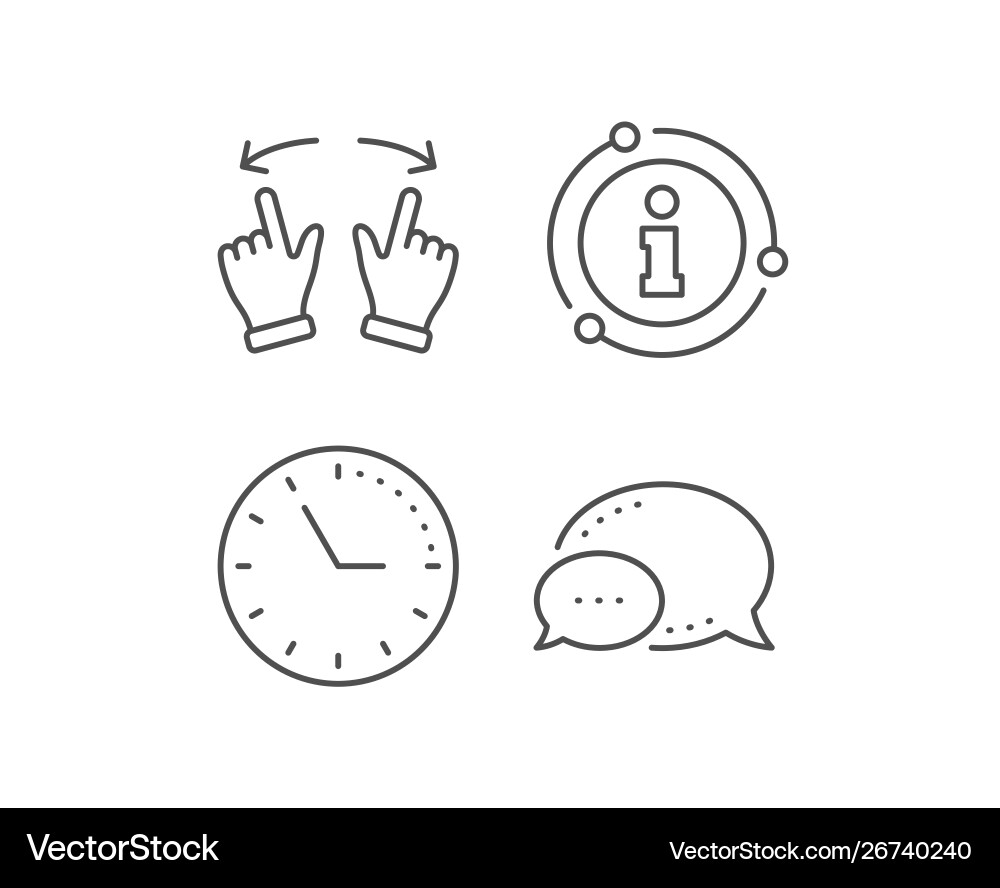 Move gesture line icon slide arrow sign swipe Move gesture line icon slide arrow sign swipe vector image