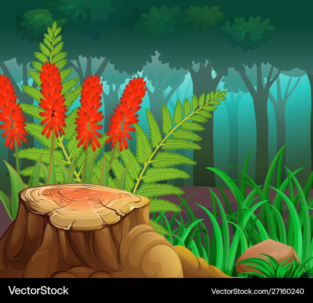 Nature Background Scene Royalty Free Vector Image
