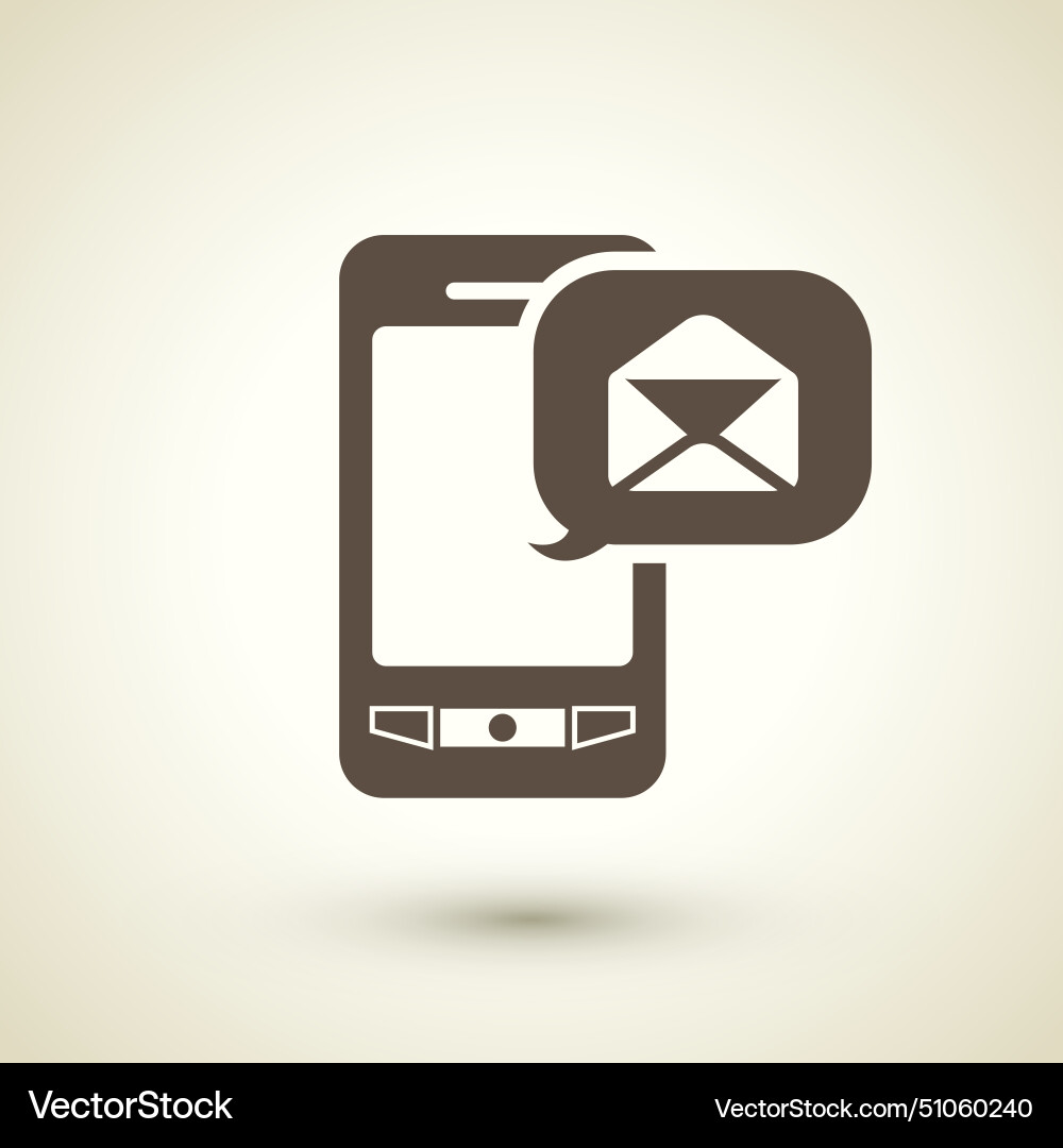 Retro flat design icon with smartphone element Retro flat design icon with smartphone element vector image