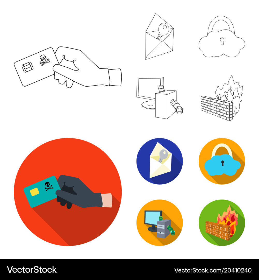 System internet connection code hackers vector image