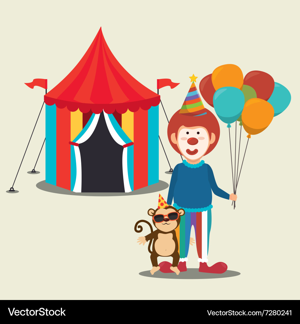 Circus carnival funfair Royalty Free Vector Image