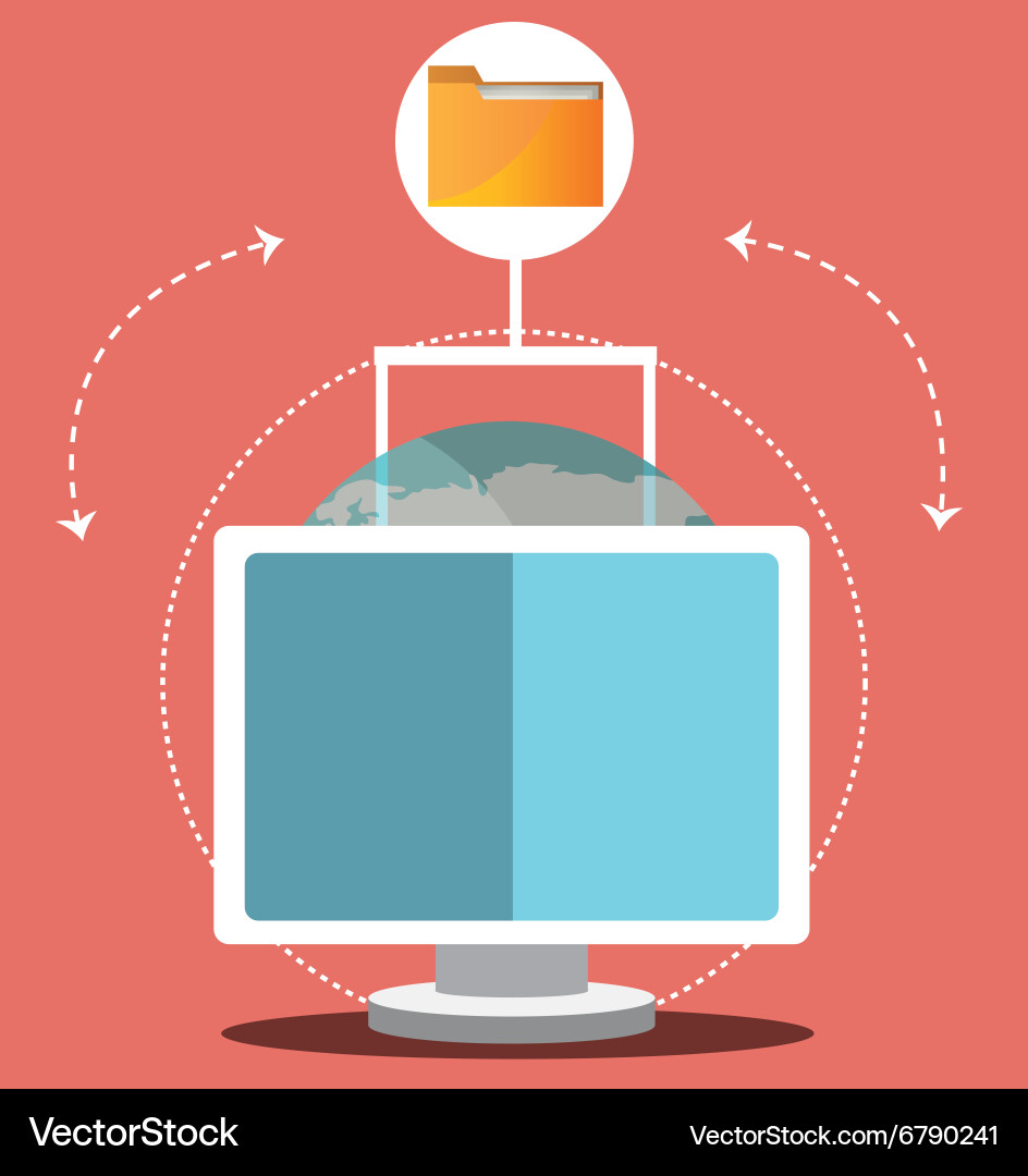 Computing security system Vector Image