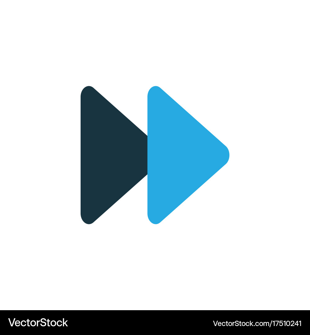 Fast Forward Icon - Play Button vector image