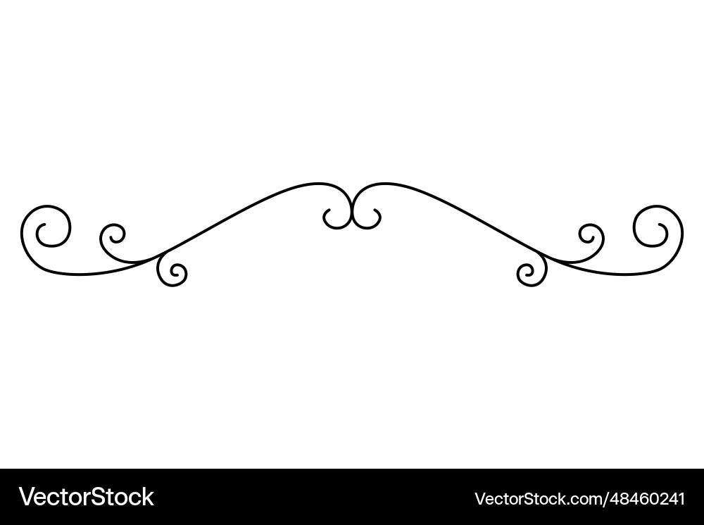 Flourish calligraphic design element page Flourish calligraphic design element page vector image