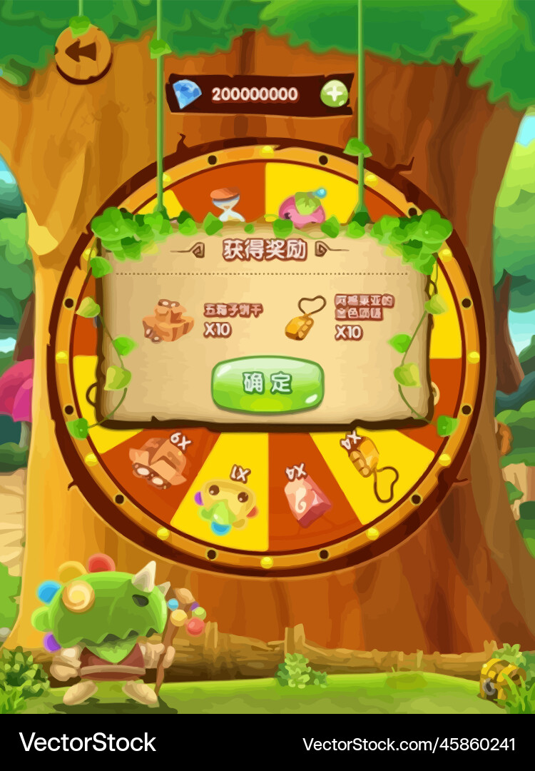 Komplettes Set von Level-Taste Spiel ui Pop-up-Symbol Vektorbild