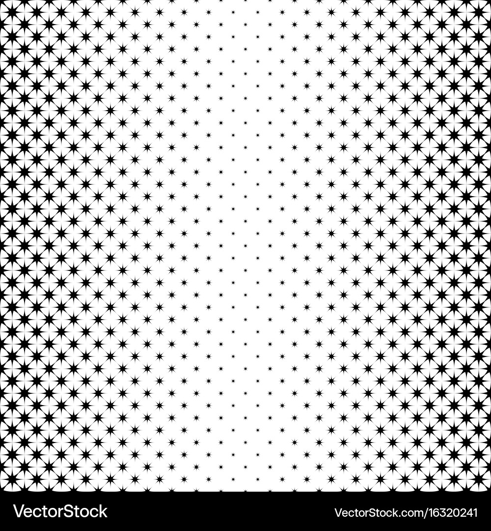 Monochrome star pattern - abstract background vector image