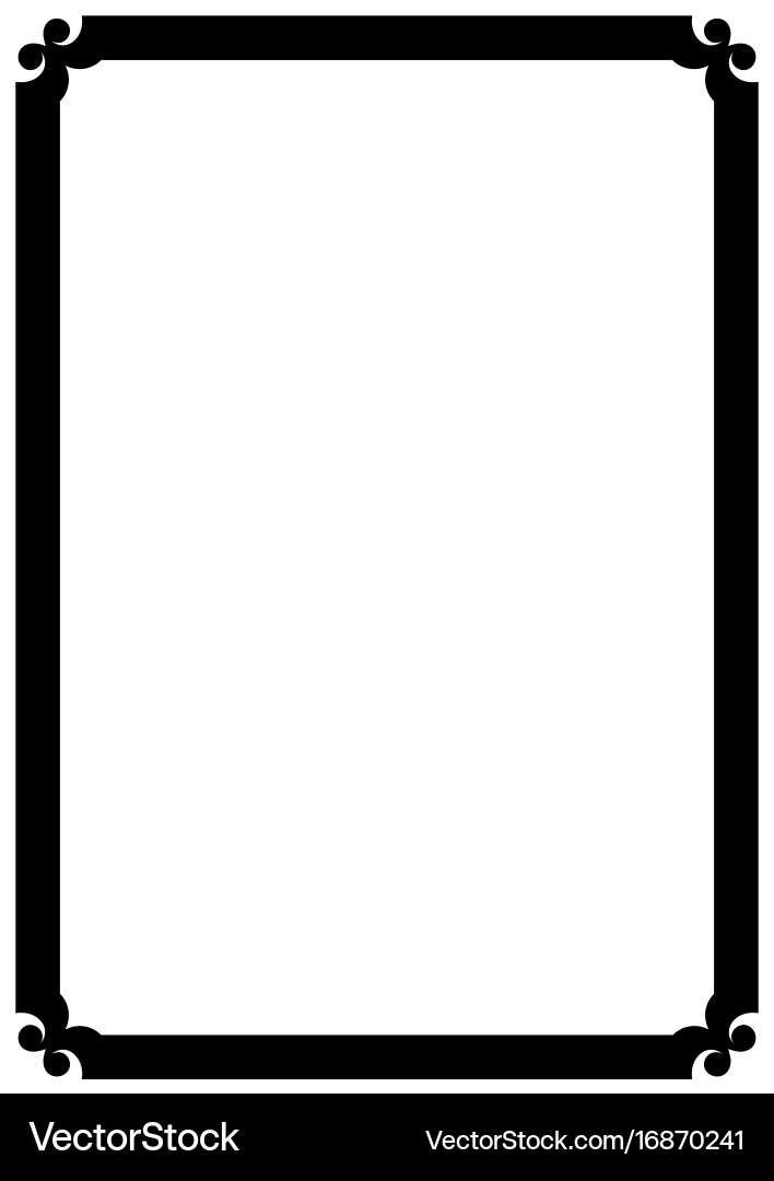 Page border a4 design for project vector image