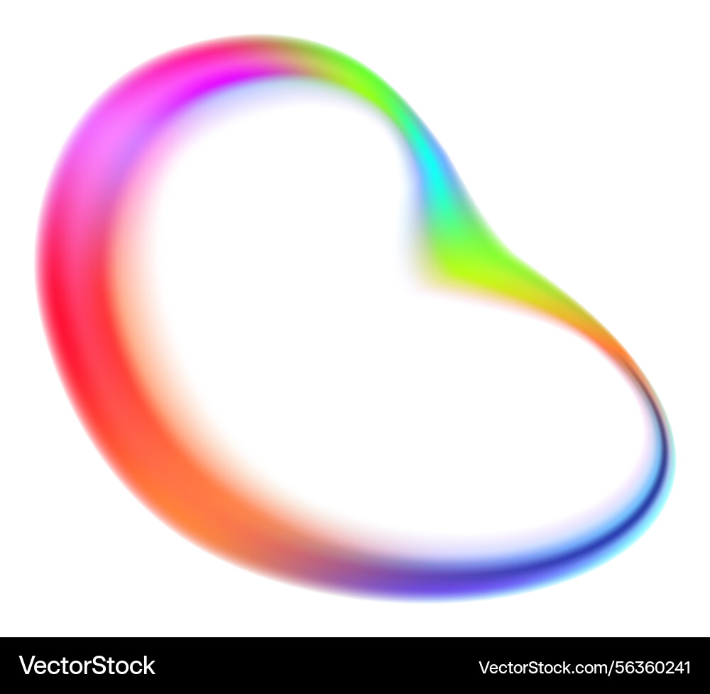 Regenbogen Blob Form Farbverlauf Regenbogen Blob Form Farbverlauf vektorbild