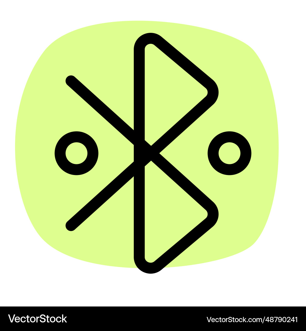 Turning on bluetooth option for sharing vector image