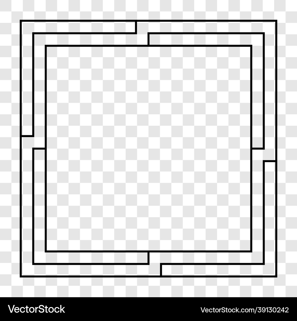 Abstract frame on transparent background Abstract frame on transparent background vector image