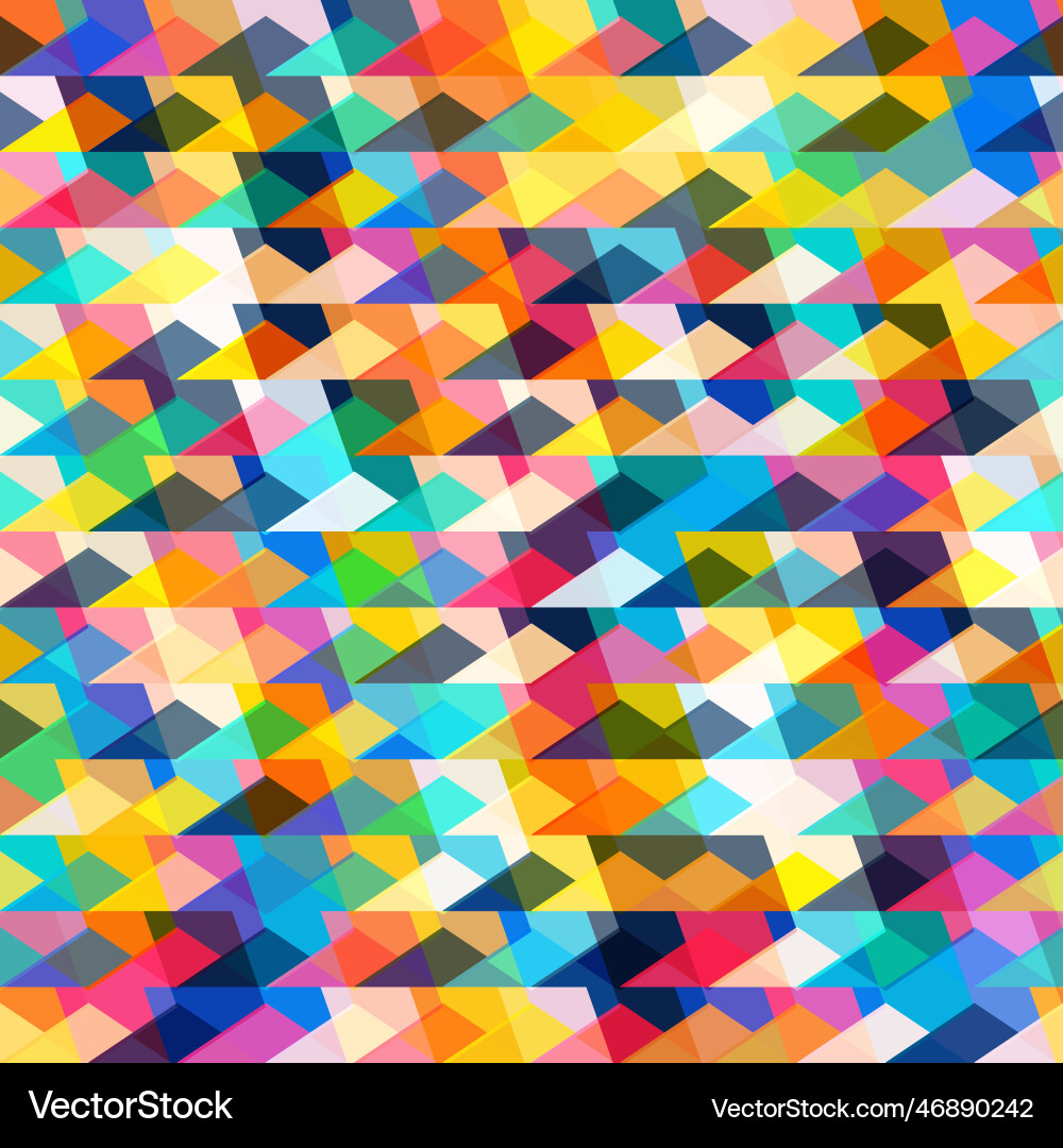 Colored triangle seamless pattern Colored triangle seamless pattern vector image