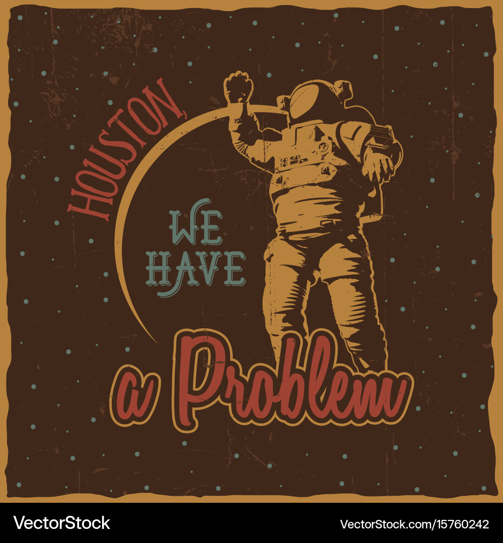 Dark cosmic poster Vector Image