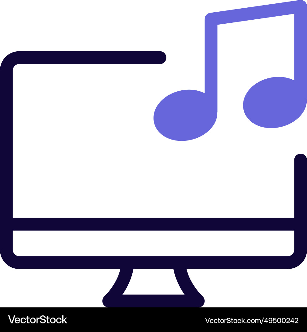 Digital audio feature installed in system Vector Image