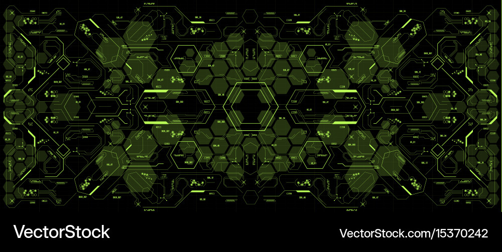 Futuristic User Interface Background vector image