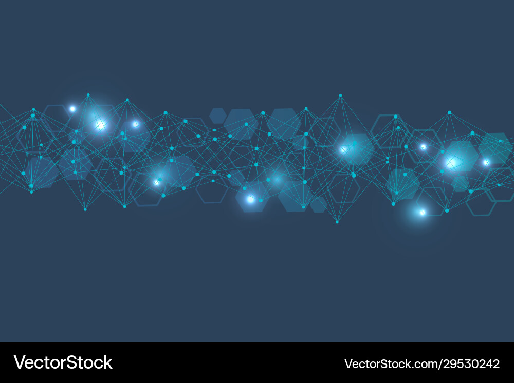 Geometric abstract background with connected line Geometric abstract background with connected line vector image