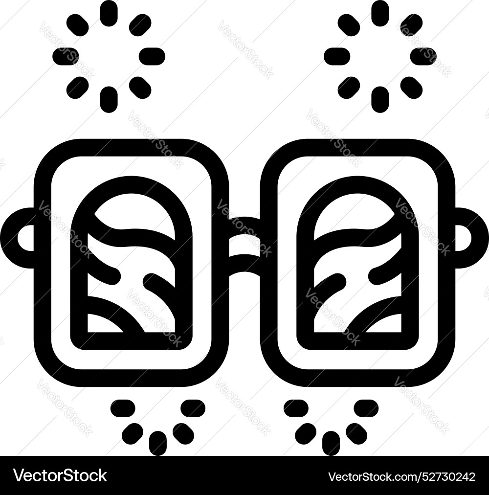 Glasses showing fireworks display with exploding Glasses showing fireworks display with exploding vector image