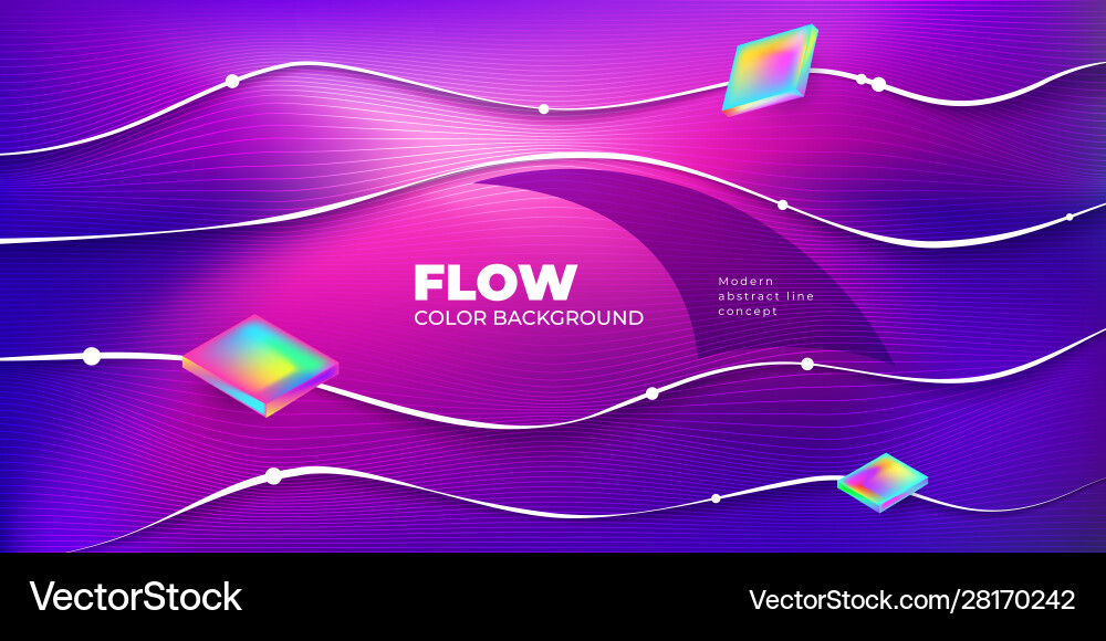 Liquid color background design fluid gradient vector image