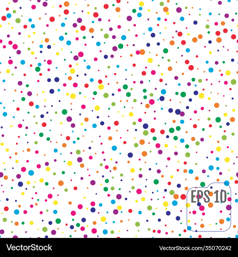 Seamless pattern with colorful polka dots Seamless pattern with colorful polka dots vector image