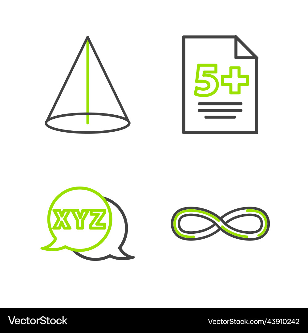 Set line infinity xyz coordinate system test Set line infinity xyz coordinate system test vector image