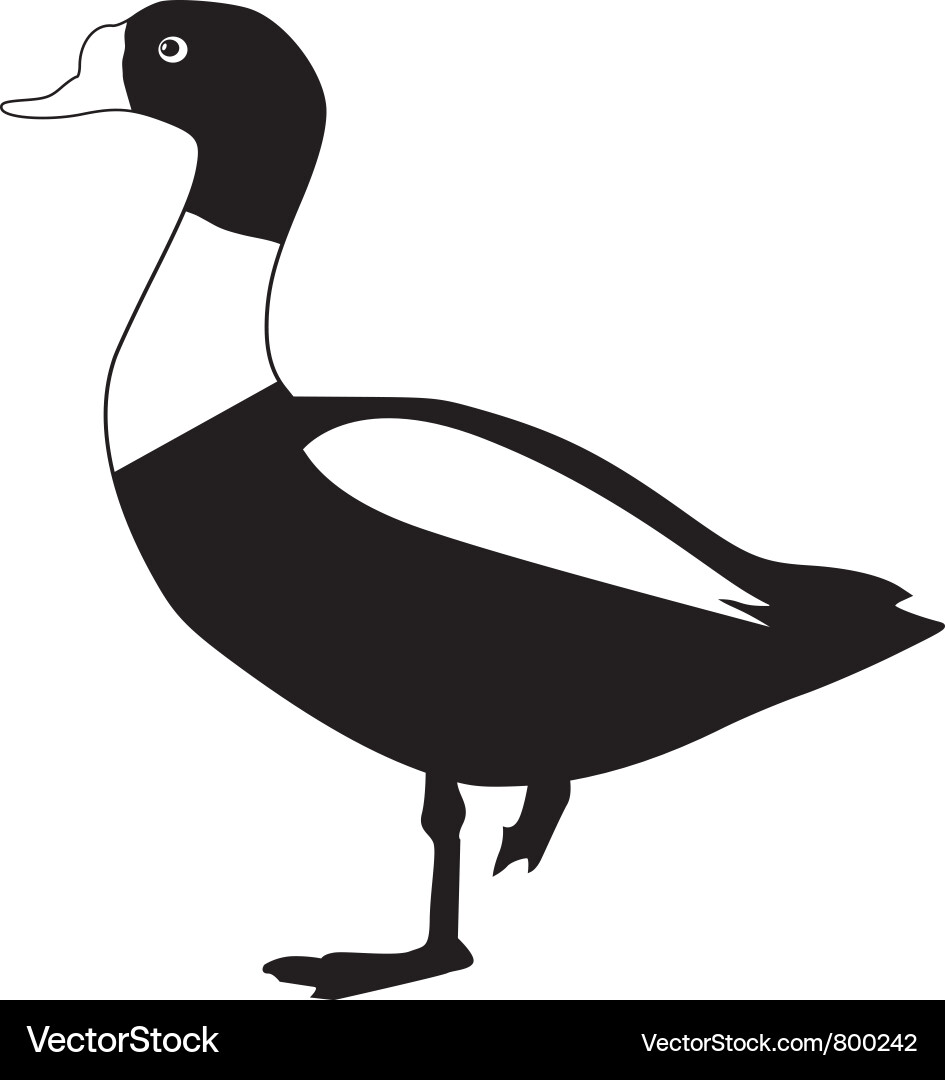 Silhouette der Gans Vektorbild