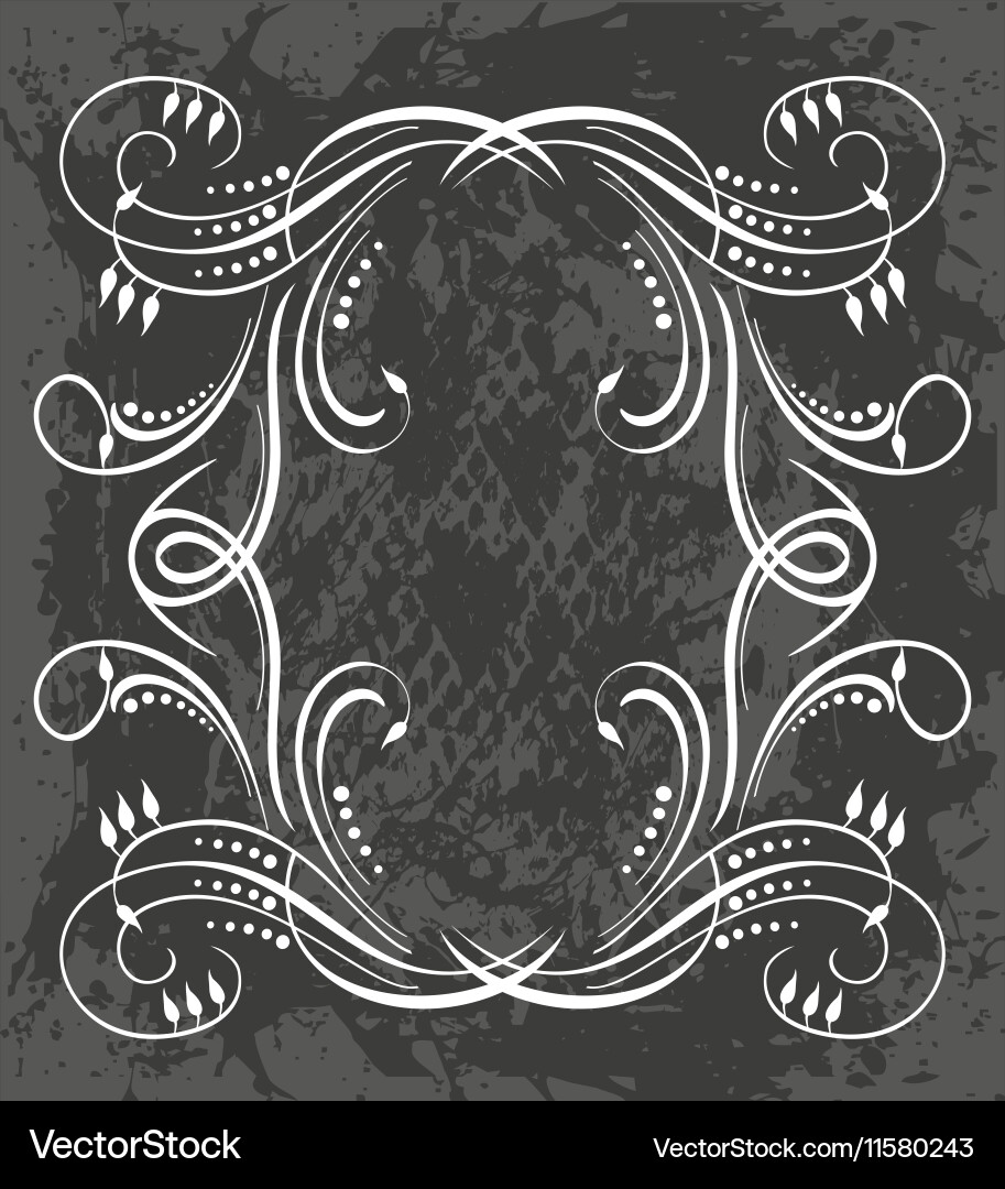 Decorative frame with pattern Vector Image