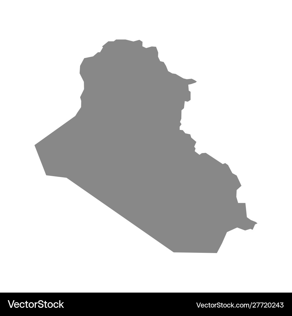 Iraq Map - Geographic Overview vector image