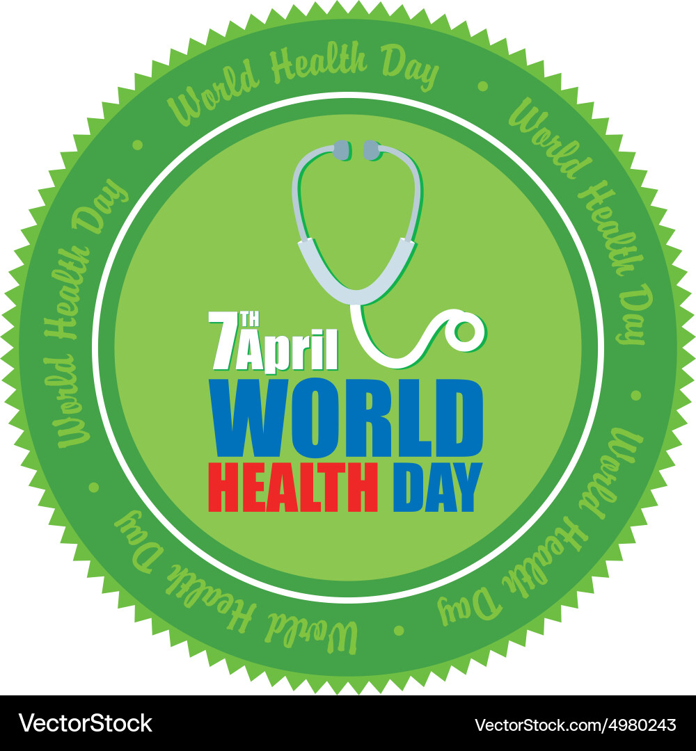 Isolated label with text and elements for world vector image