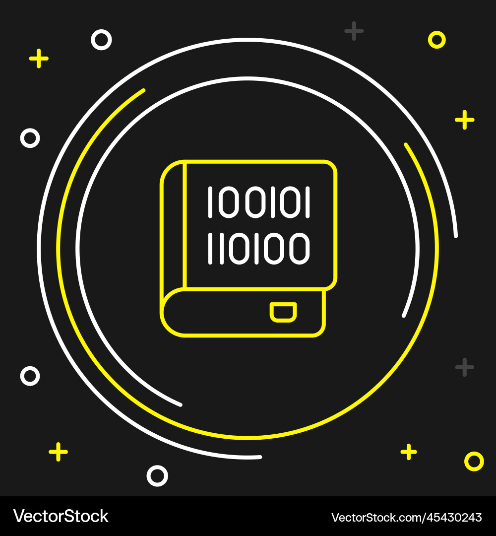 Line books about programming icon isolated vector image