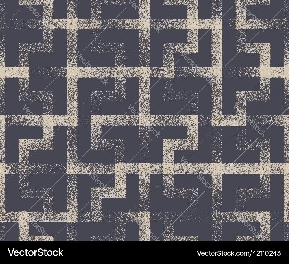 Linear Geometric Maze Pattern vector image