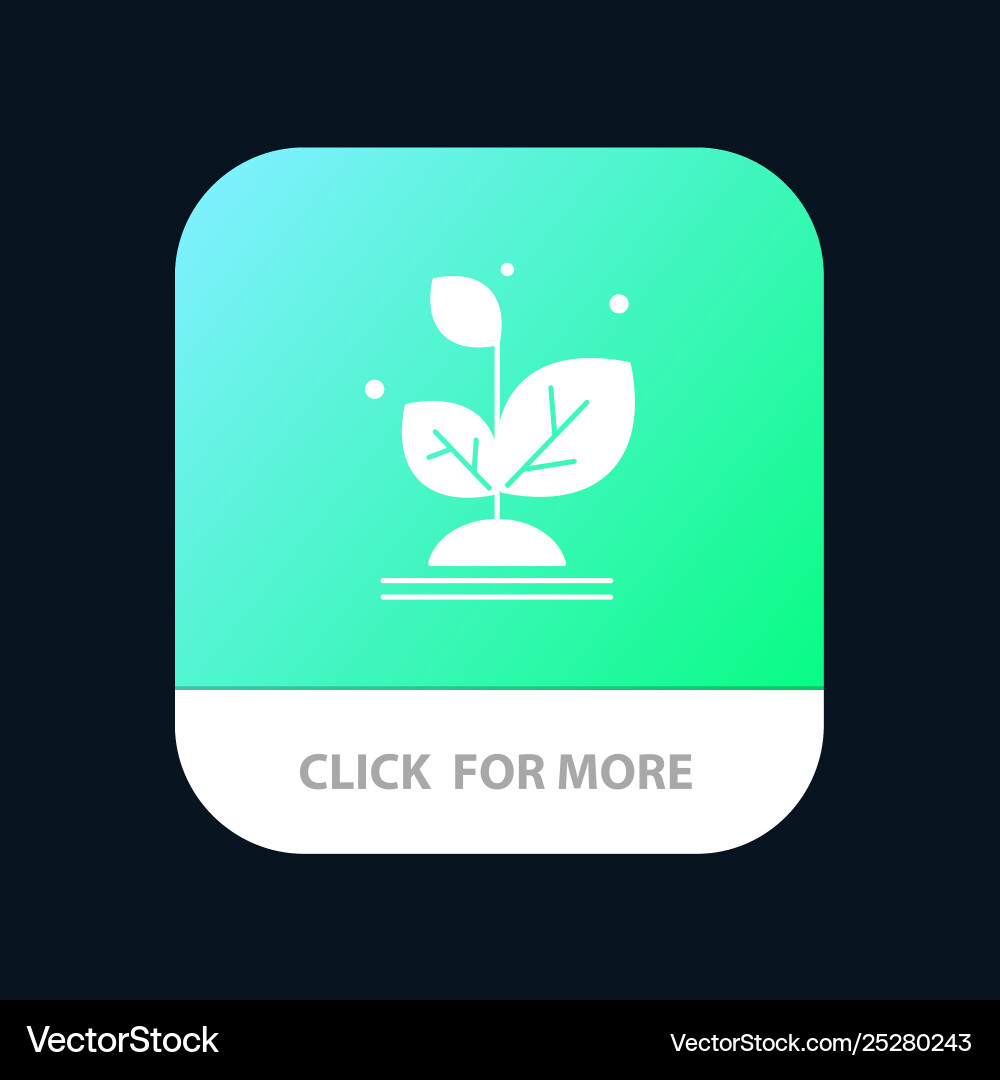Pflanzen wachsen Wachstum Erfolg mobile App-Taste Pflanzen wachsen Wachstum Erfolg mobile App-Taste vektorbild