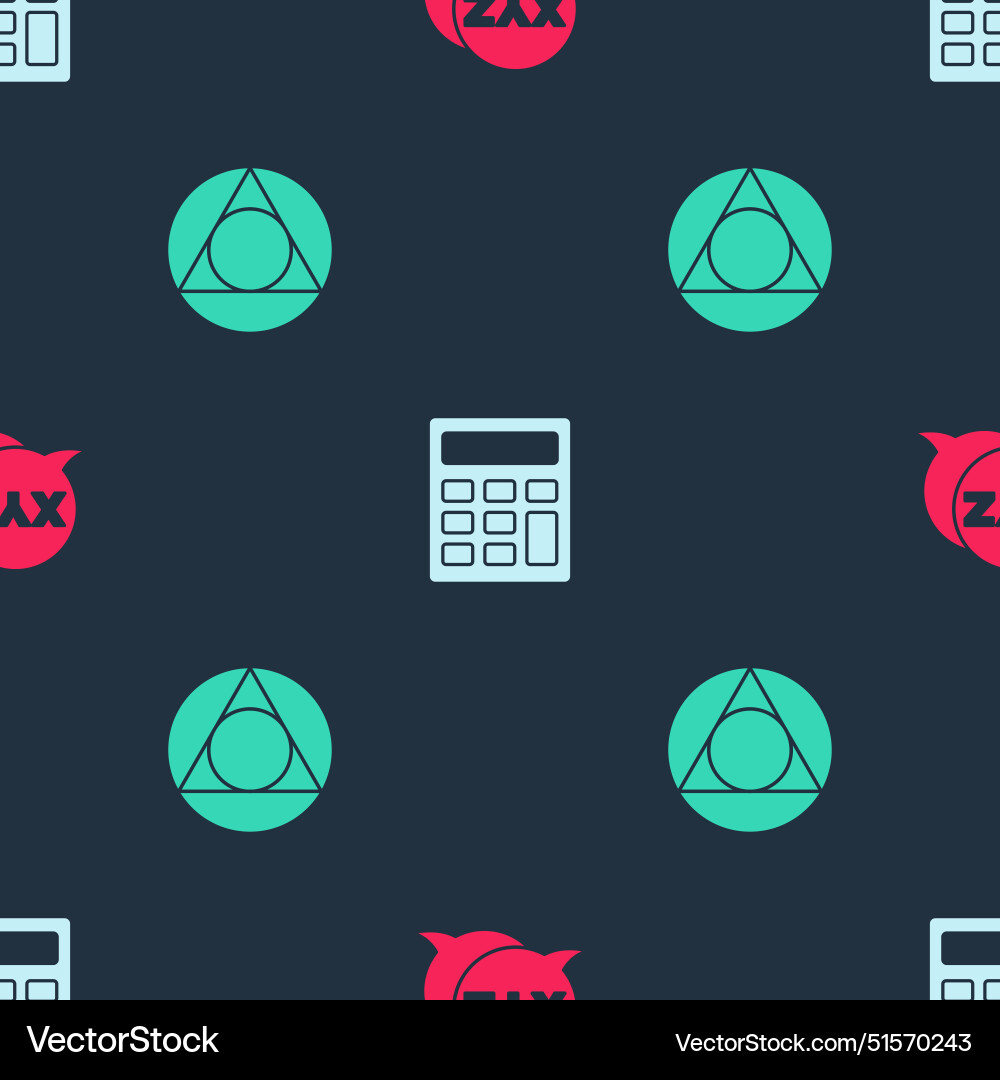 Set xyz coordinate system calculator and triangle Set xyz coordinate system calculator and triangle vector image