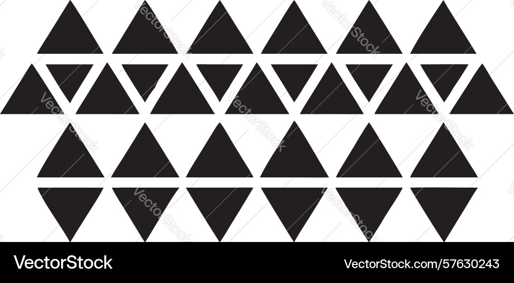 Solid triangle array geometric pattern design vector image