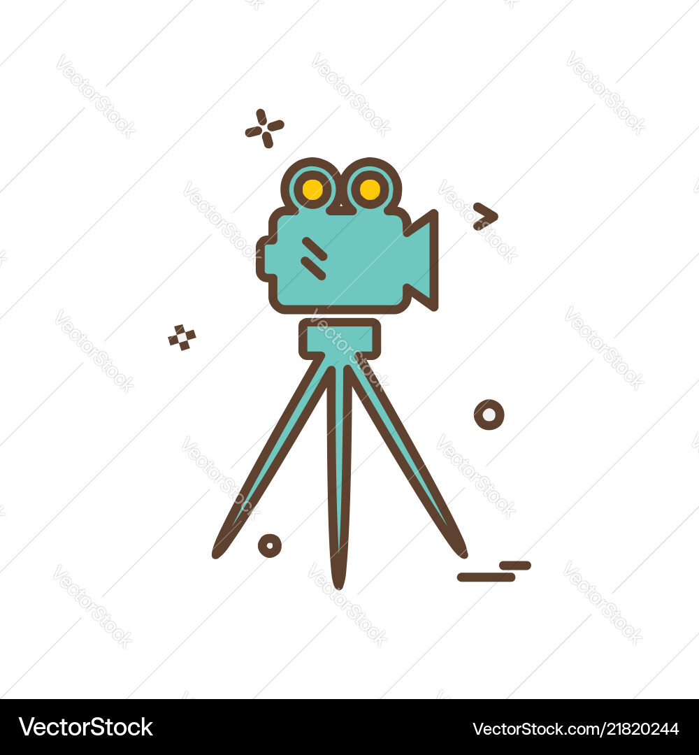 Camcoder icon design Vector Image