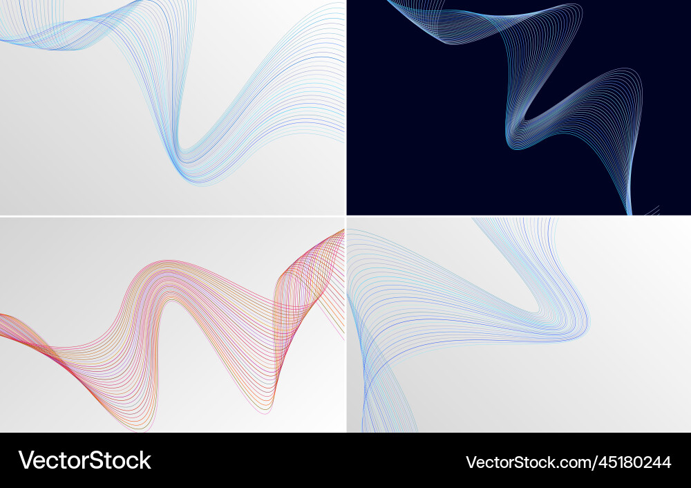 Collection of geometric minimal lines pattern set Collection of geometric minimal lines pattern set vector image
