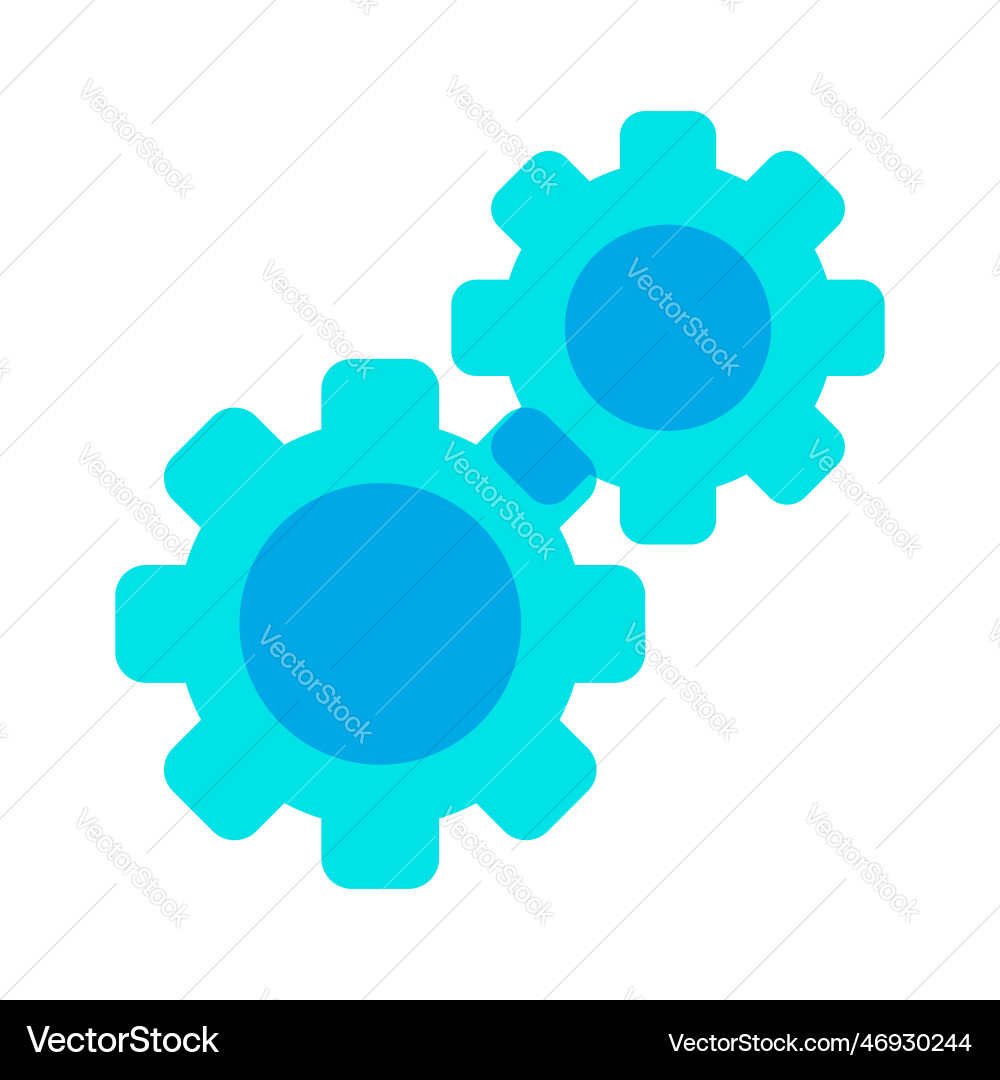 Gear setting system automation icon Vector Image