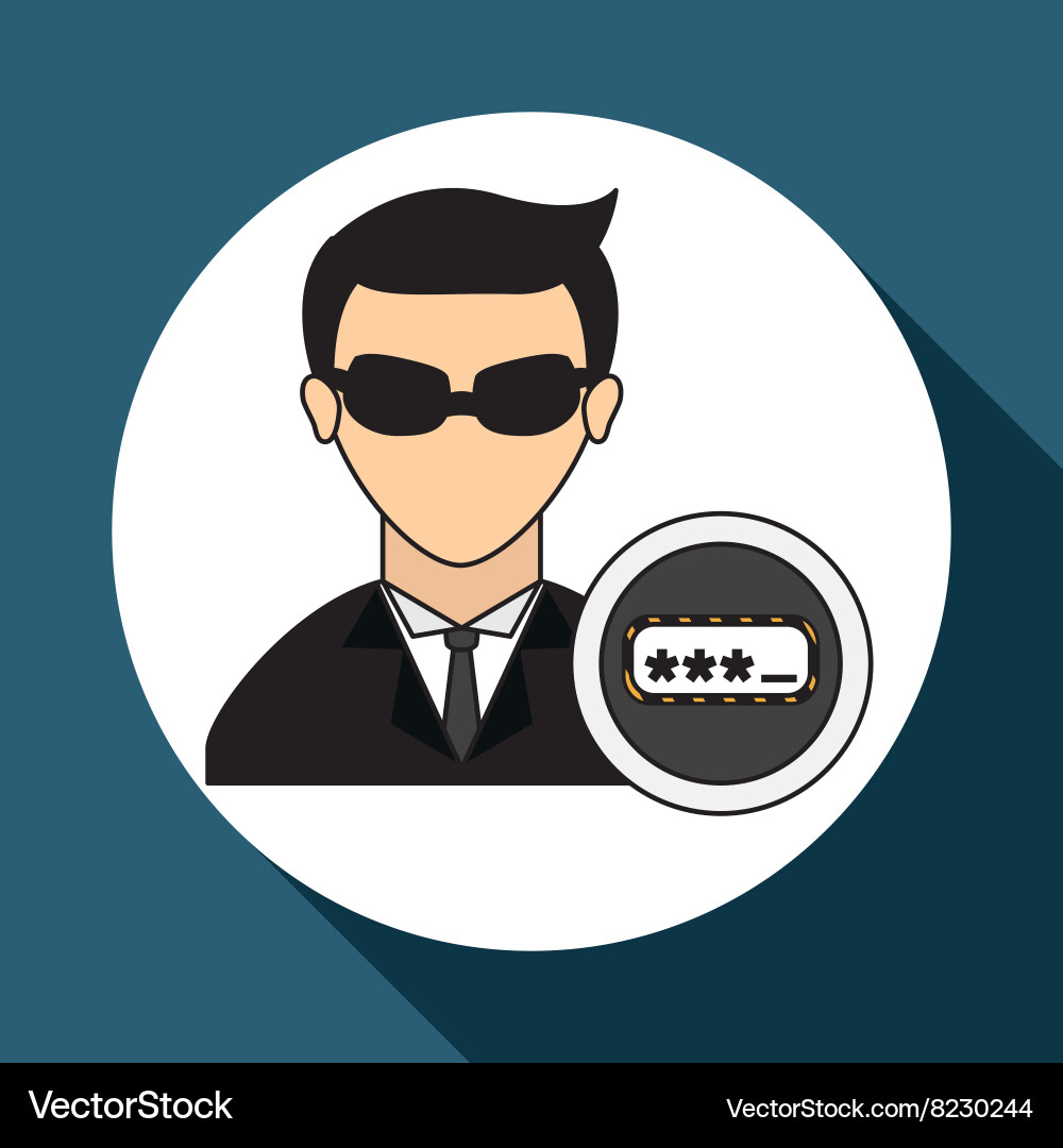 Hacker icon design vector image