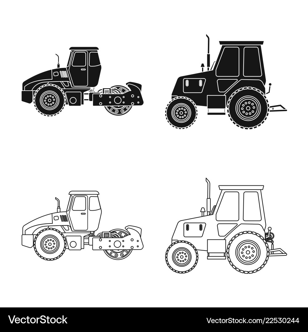 Isolated object of build and construction sign vector image