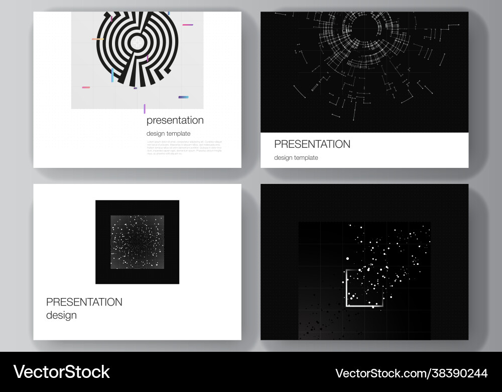 Layout presentation slides design Vector Image