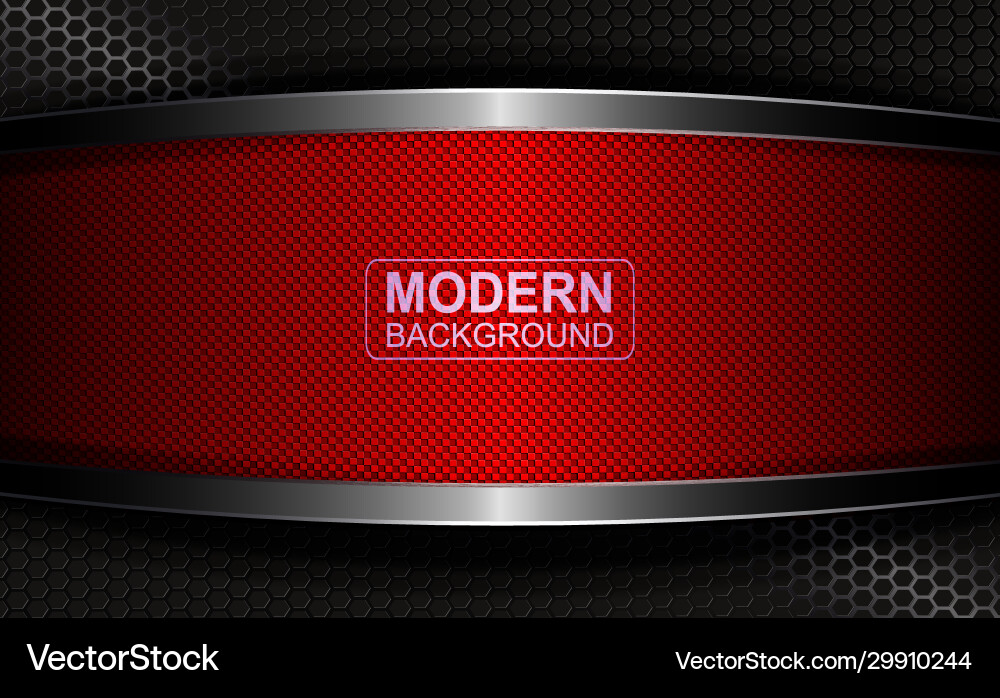 Mesh dark composition with a red textured frame vector image