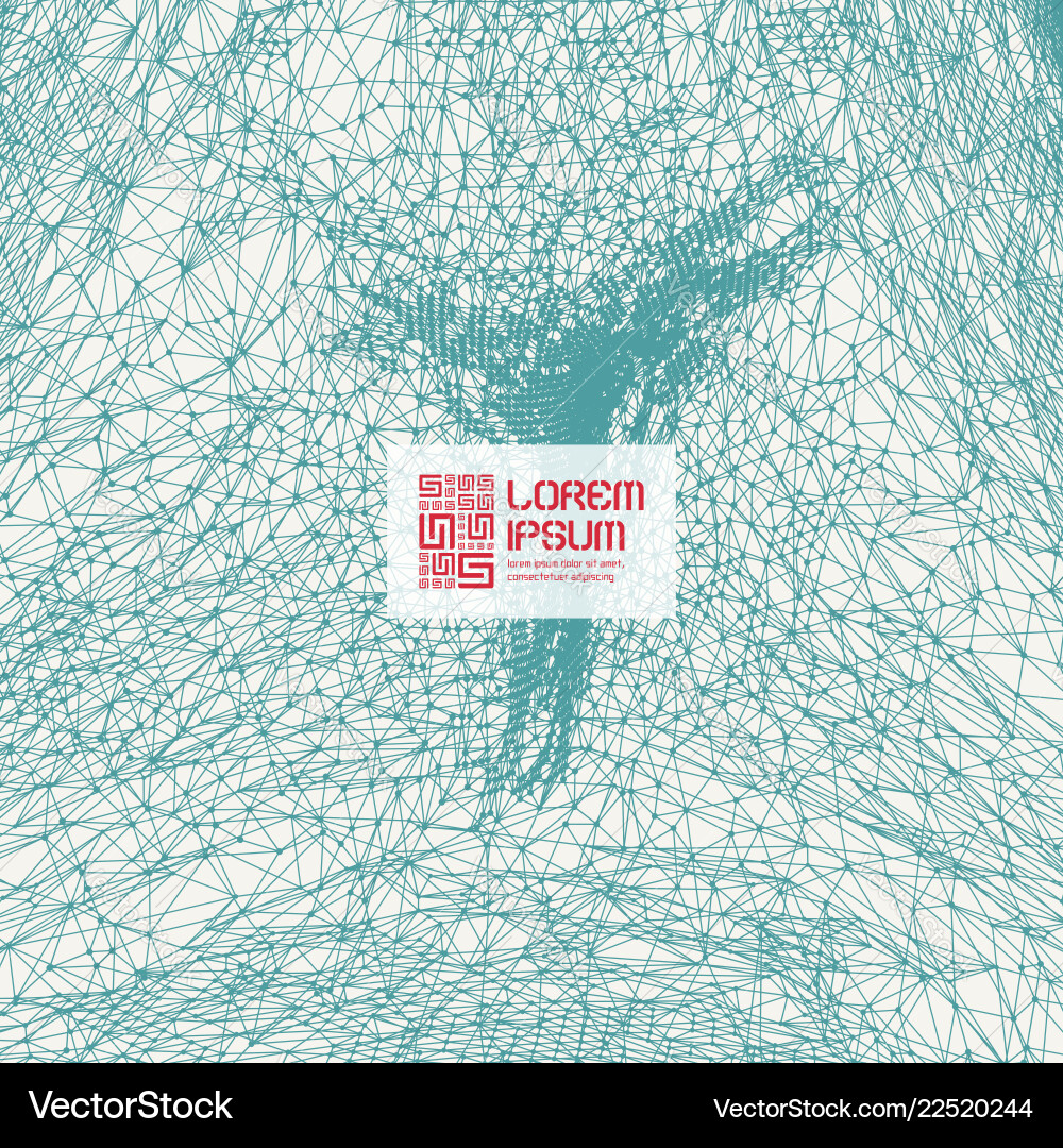 Network background connection structure wireframe Network background connection structure wireframe vector image
