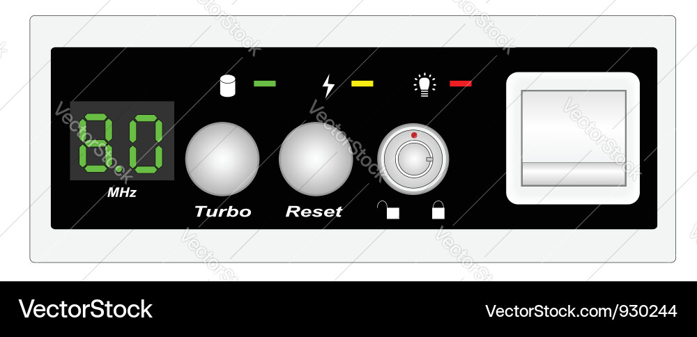 Panel computer vector image