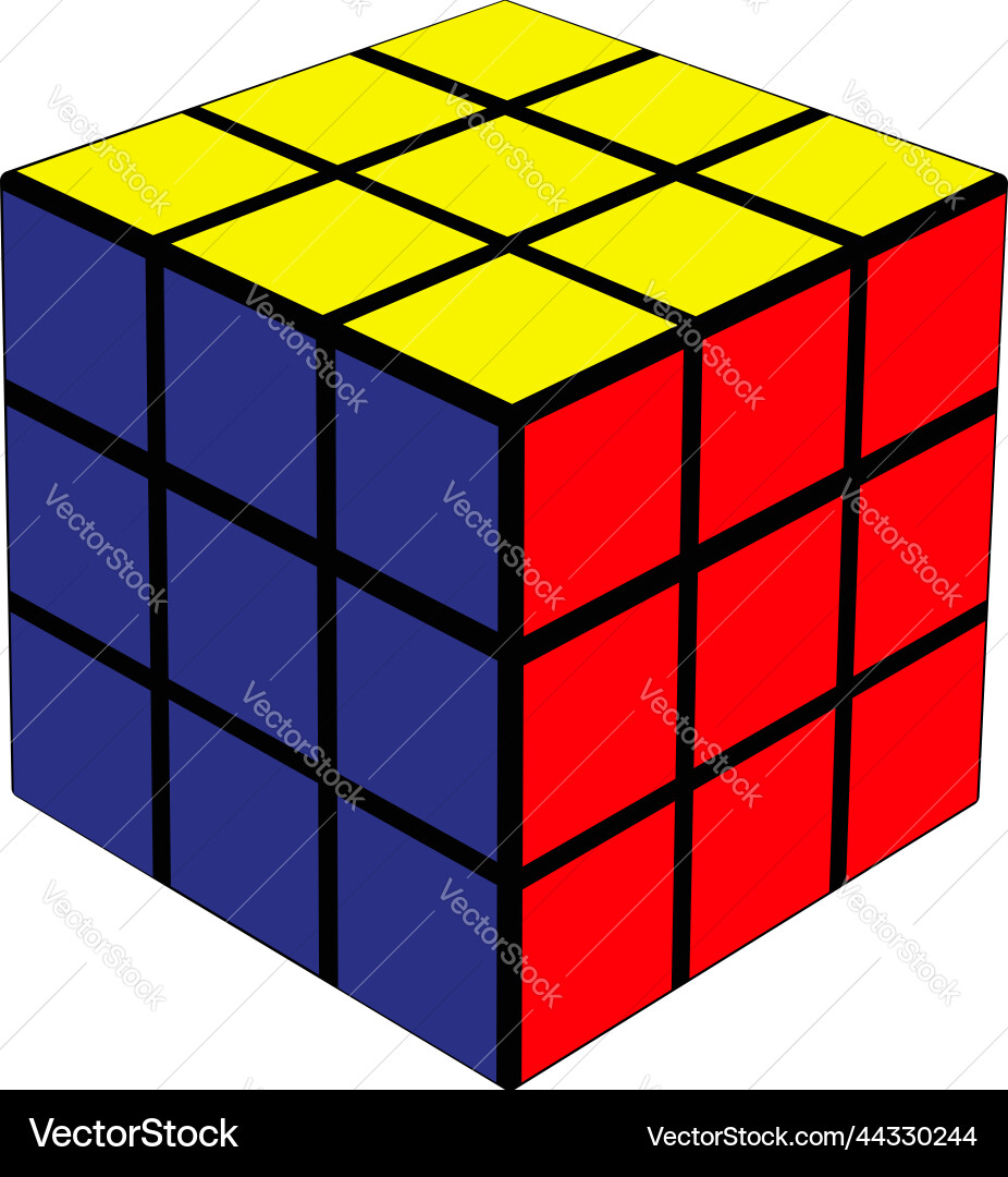 Rubik's Cube - Puzzle Game vector image