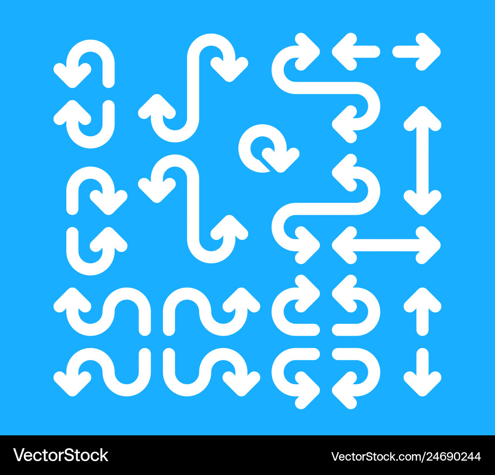 Set of arrow icons arrows collection eps10 Set of arrow icons arrows collection eps10 Vector Image